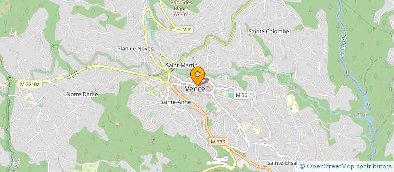 localisation de l'entreprise VENCE VOYAGES  VENCE