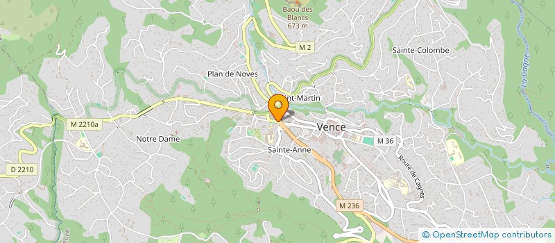 localisation de l'entreprise VENCEVISION à VENCE