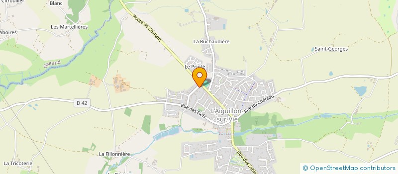 localisation de l'entreprise VEND'OUEST MOTOCULTURE à LANDEVIEILLE