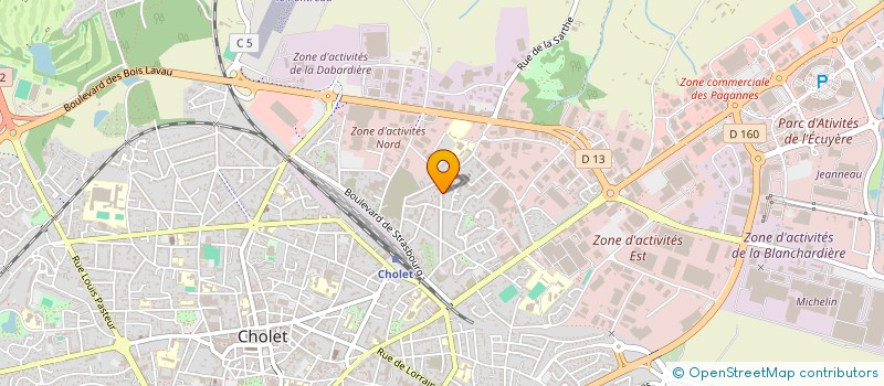 localisation de l'entreprise VENDALSACE à CHOLET