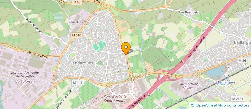 localisation de l'entreprise VENDARGUES ATHLETISME à VENDARGUES