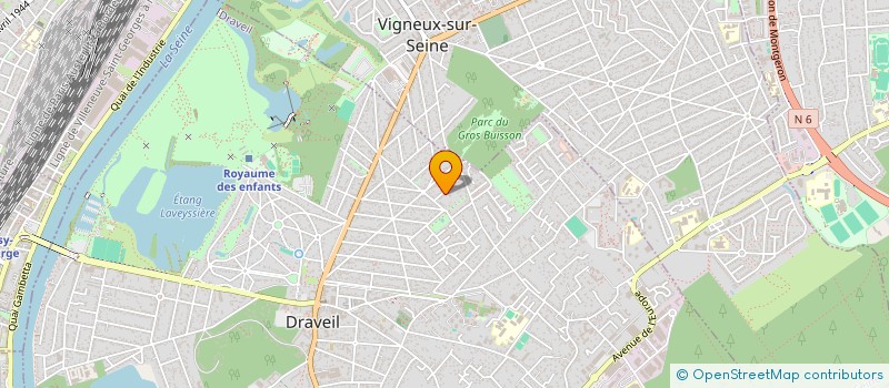 localisation de l'entreprise VENDAVEL à DRAVEIL