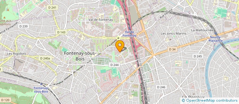 localisation de l'entreprise VENDEE ANIMATION à FONTENAY-SOUS-BOIS