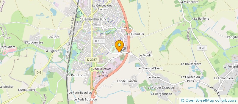 localisation de l'entreprise VENDEE BELLEVIGNY BASKET  BELLEVIGNY