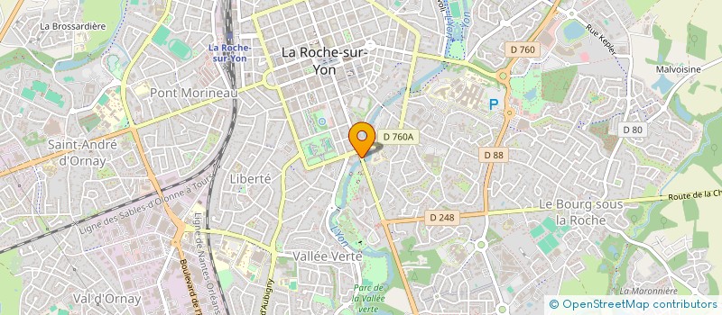 localisation de l'entreprise VENDEE CADRES à LA ROCHE-SUR-YON