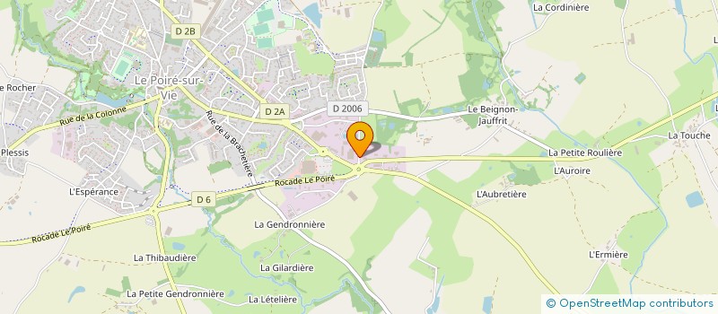 localisation de l'entreprise VENDEE CARROSSERIE à LE POIRE-SUR-VIE