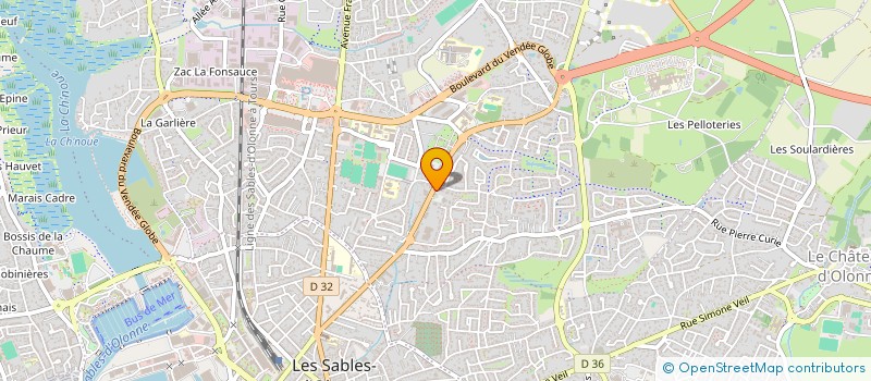 localisation de l'entreprise VENDEE CLOPS à LES SABLES D'OLONNE