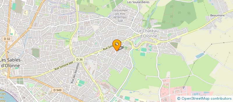 localisation de l'entreprise VENDEE COEUR à LES SABLES D'OLONNE
