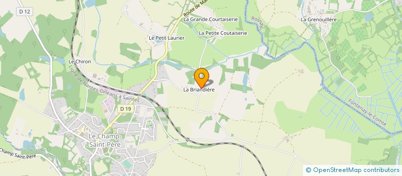 localisation de l'entreprise VENDEE COTTAGES à LE CHAMP-SAINT-PERE