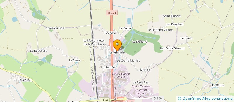 localisation de l'entreprise VENDEE DEUCH  BELLEVIGNY