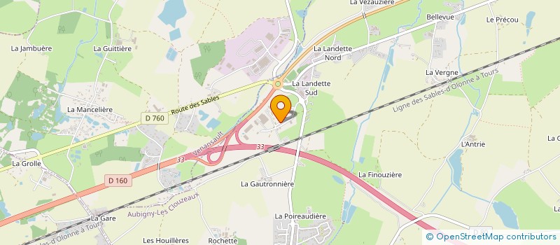 localisation de l'entreprise VENDEE DISTRIBUTION à AUBIGNY-LES CLOUZEAUX