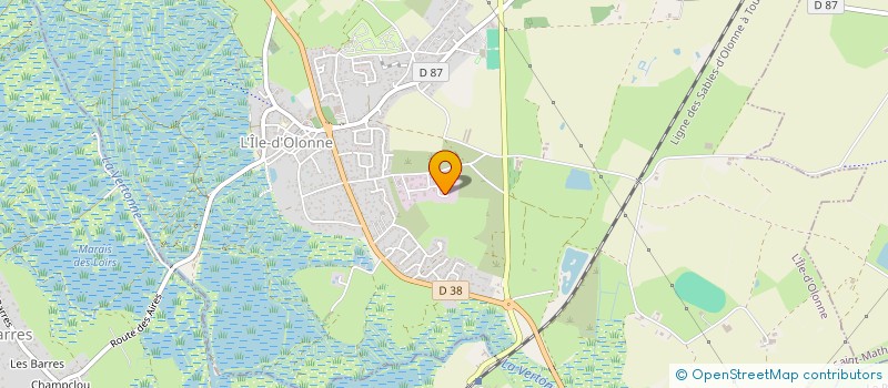 localisation de l'entreprise VENDEE ENERGIE CLIM.  L'ILE-D'OLONNE