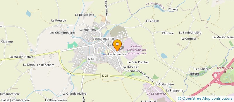 localisation de l'entreprise VENDEE ETANCHEITE RENO à BEAUREPAIRE