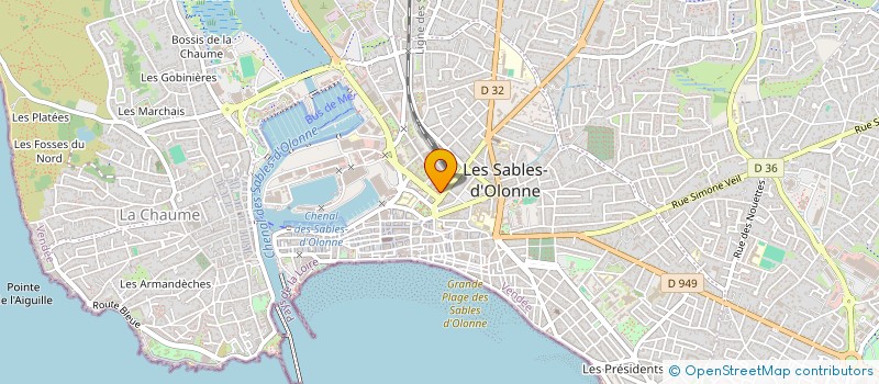 localisation de l'entreprise VENDEE FINANCEMENTS à LES SABLES D'OLONNE