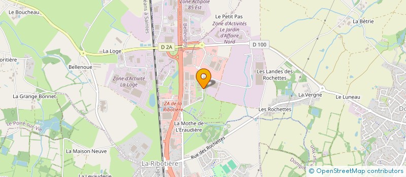 localisation de l'entreprise VENDEE FLUIDES ENERGIES à DOMPIERRE-SUR-YON