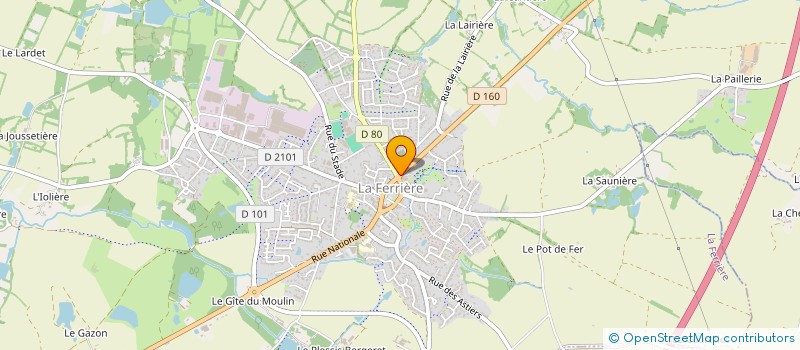 localisation de l'entreprise VENDEE GEOTHERMIE à LA FERRIERE