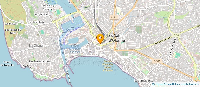 localisation de l'entreprise VENDEE GLOBE SCOLAIRE à LES SABLES D'OLONNE