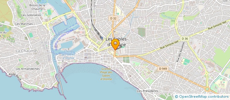 localisation de l'entreprise VENDEE HARMONIX  LES SABLES-D'OLONNE