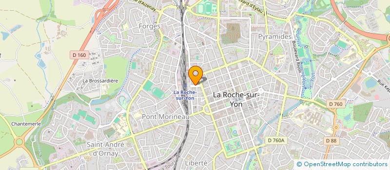 localisation de l'entreprise VENDEE IMMOBILIER à LA ROCHE-SUR-YON