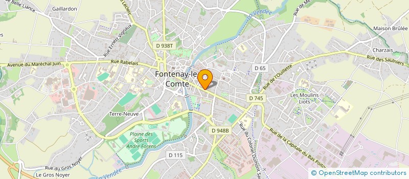 localisation de l'entreprise VENDEE INTERIM  FONTENAY-LE-COMTE