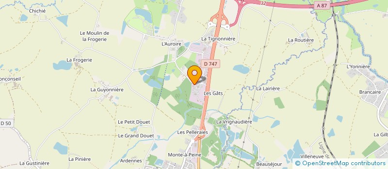 localisation de l'entreprise VENDEE ISOLATION à AUBIGNY-LES CLOUZEAUX