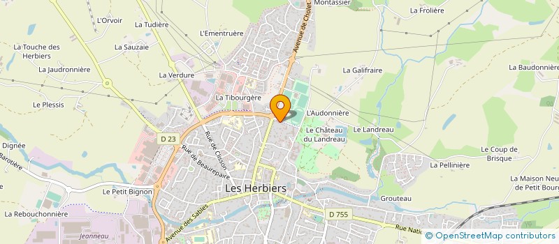 localisation de l'entreprise VENDEE LES HERBIERS FOOTBALL à LES HERBIERS