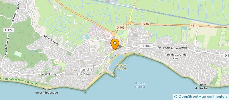 localisation de l'entreprise VENDEE MARINE à LA TRANCHE-SUR-MER