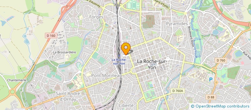 localisation de l'entreprise VENDEE MOBILITY à LA ROCHE-SUR-YON