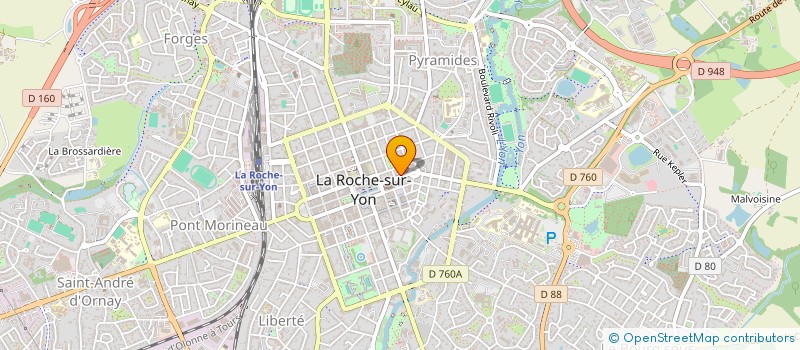 localisation de l'entreprise VENDEE MUSIQUE à LA ROCHE-SUR-YON
