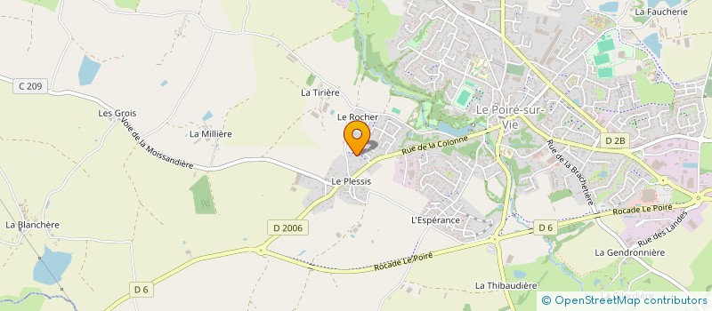 localisation de l'entreprise VENDEE NIVELEUSE à LE POIRE-SUR-VIE