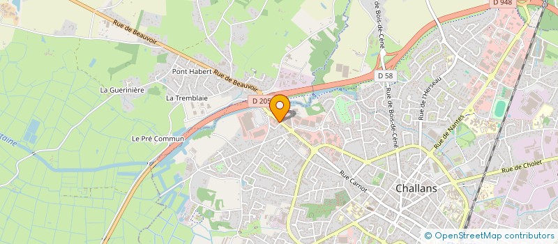 localisation de l'entreprise VENDEE PASSIONS à CHALLANS