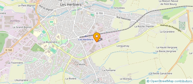 localisation de l'entreprise VENDEE PROPRETE SERVICES  LES HERBIERS