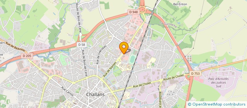 localisation de l'entreprise VENDEE QUALITE à CHALLANS