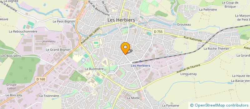 localisation de l'entreprise VENDEE'RAID à LES HERBIERS