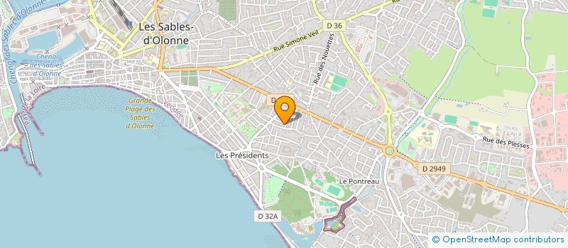 localisation de l'entreprise VENDEE.REST à LES SABLES D'OLONNE