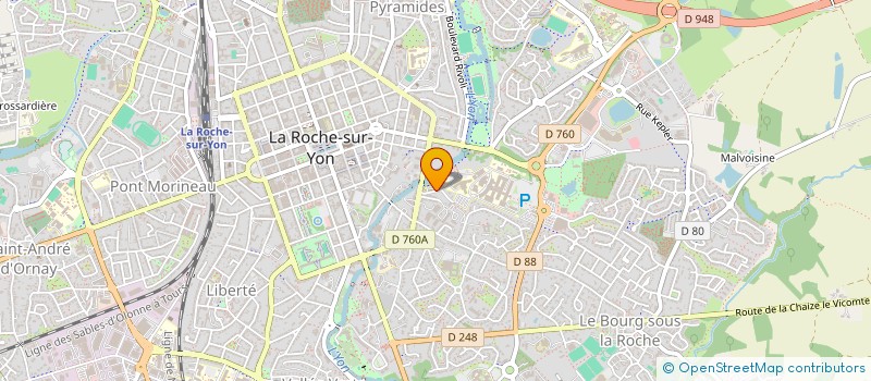 localisation de l'entreprise VENDEE RUGBY FEMININ à LA ROCHE-SUR-YON