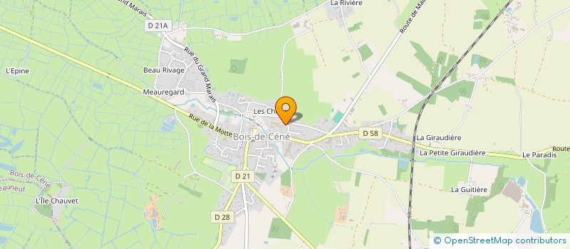 localisation de l'entreprise VENDEE SERENITE  BOIS-DE-CENE