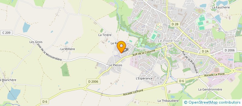 localisation de l'entreprise VENDEE SPORTS HORIZON à LE POIRE-SUR-VIE