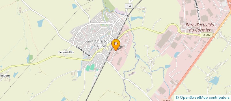 localisation de l'entreprise VENDEENNE DE CHAUSSURES à SAINT-CHRISTOPHE-DU-BOIS