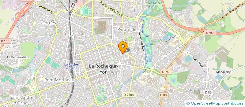 localisation de l'entreprise VENDEENNE MASCULINE à LA ROCHE-SUR-YON