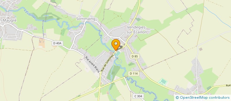 localisation de l'entreprise VENDEGIES & COMPAGNIES  VENDEGIES-SUR-ECAILLON