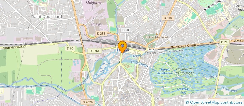 localisation de l'entreprise VENDEGOND  BOURGES