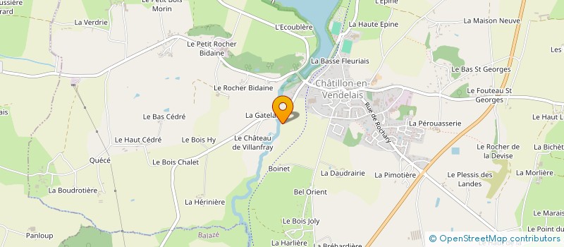 localisation de l'entreprise VENDELAIS  CHATILLON-EN-VENDELAIS