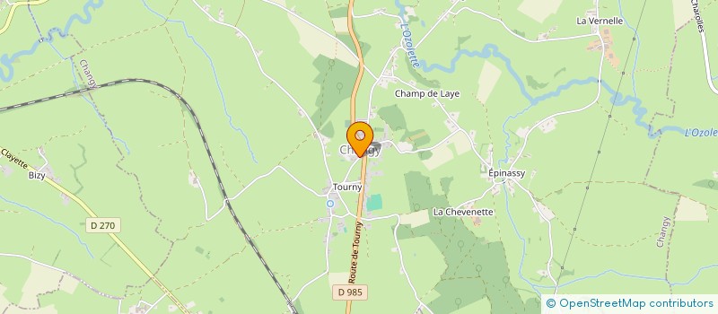 localisation de l'entreprise VENDENESSE PASSIONS  VENDENESSE-LES-CHAROLLES