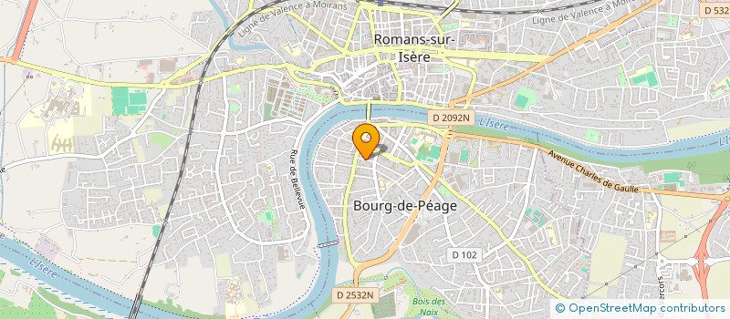 localisation de l'entreprise VENDEURS A DOMICILE INDEPENDANTS CLUB ET COMPAGNIES - VDI CLUB & CO  BOURG-DE-PEAGE