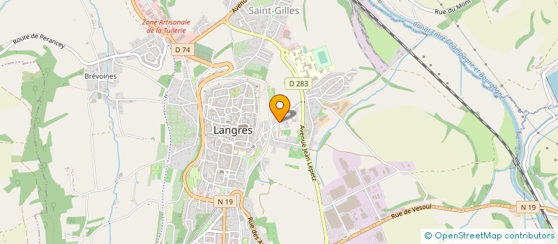 localisation de l'entreprise VENDIRIS à LANGRES