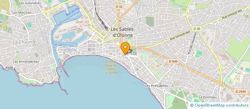 localisation de l'entreprise VENDIS à LES SABLES D'OLONNE