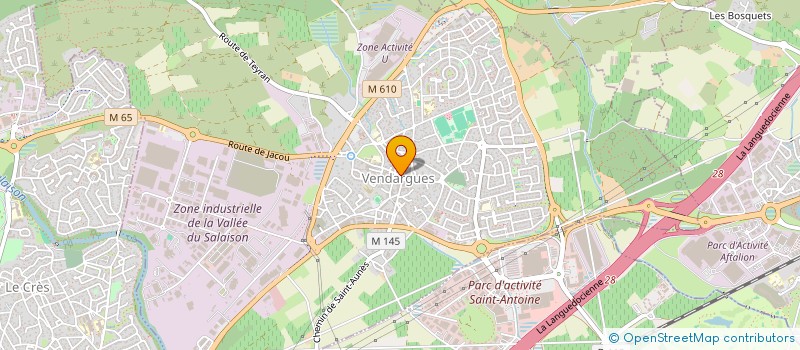 localisation de l'entreprise VENDOG  VENDARGUES