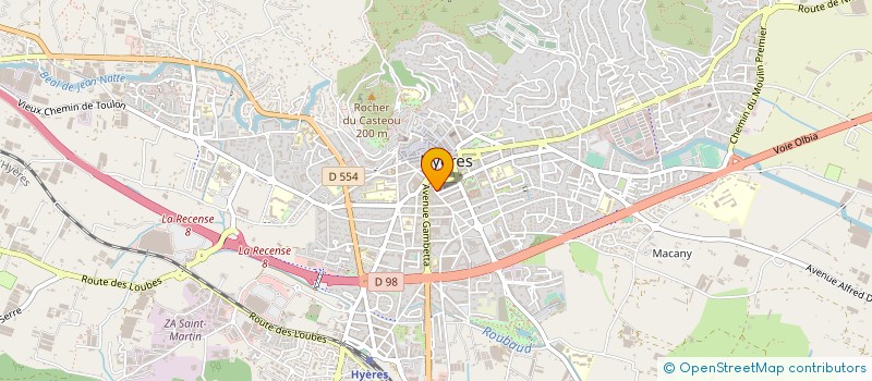 localisation de l'entreprise VENDOME à HYERES