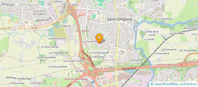 localisation de l'entreprise VENDOME  SAINT-GREGOIRE